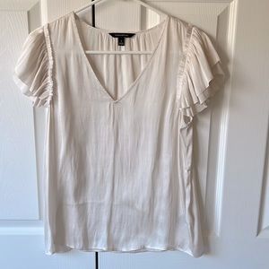 Cream Banana Republic Blouse - Size Small